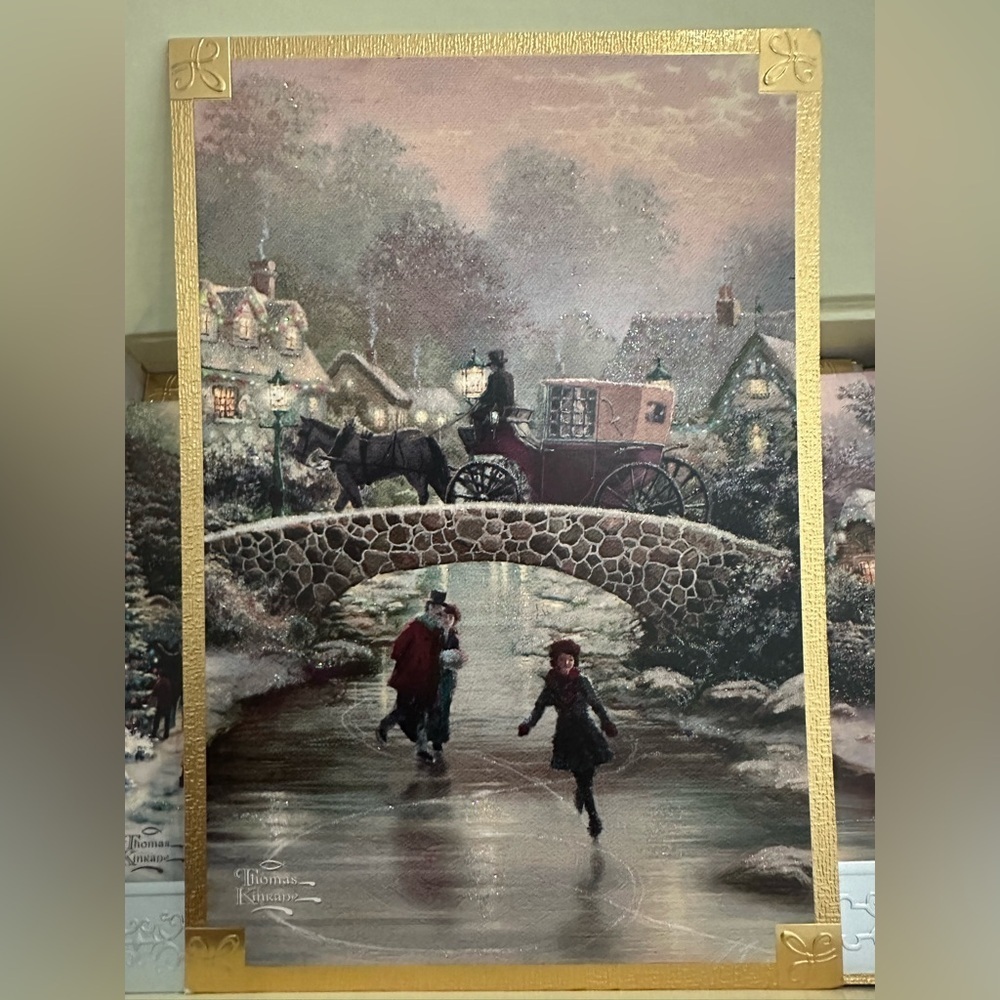 Vintage Hallmark Thomas Kincaid Christmas card set